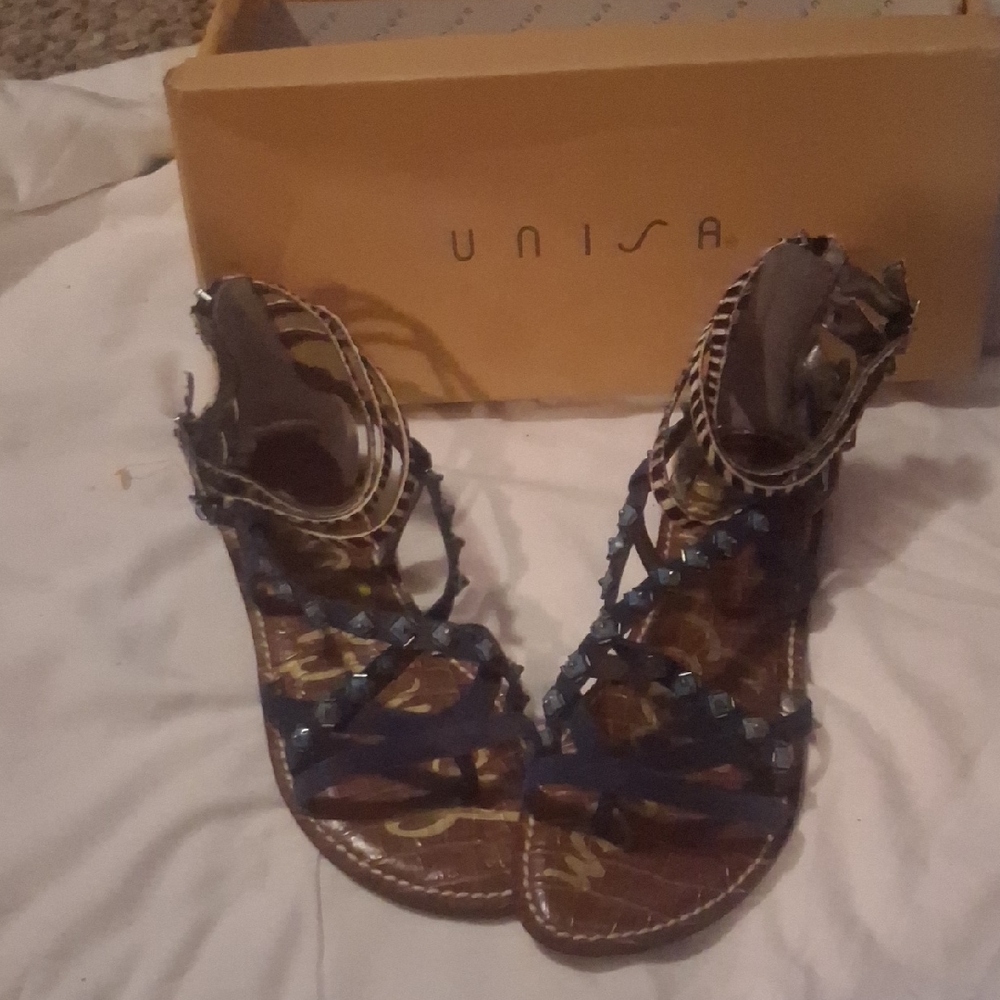 Unisa Blue Sandals Elegant Summer Footwear